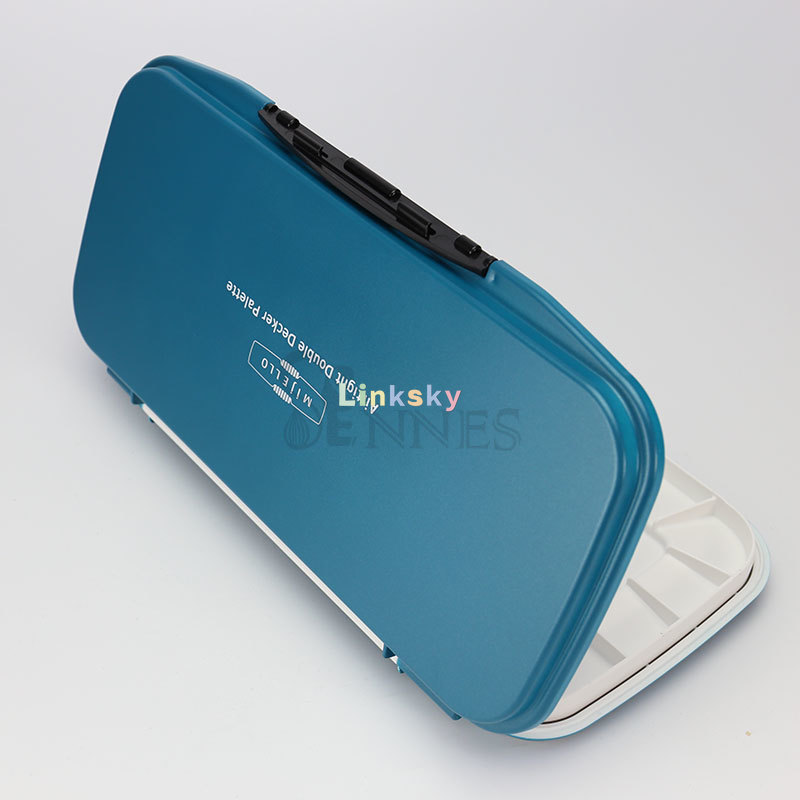 MIJELLO-paleta de pintura de acuarela hermética de doble piso, 40 MWP-1640 de pozo, 30 MWP-1630 de pozo, suministros de arte para pintura artística