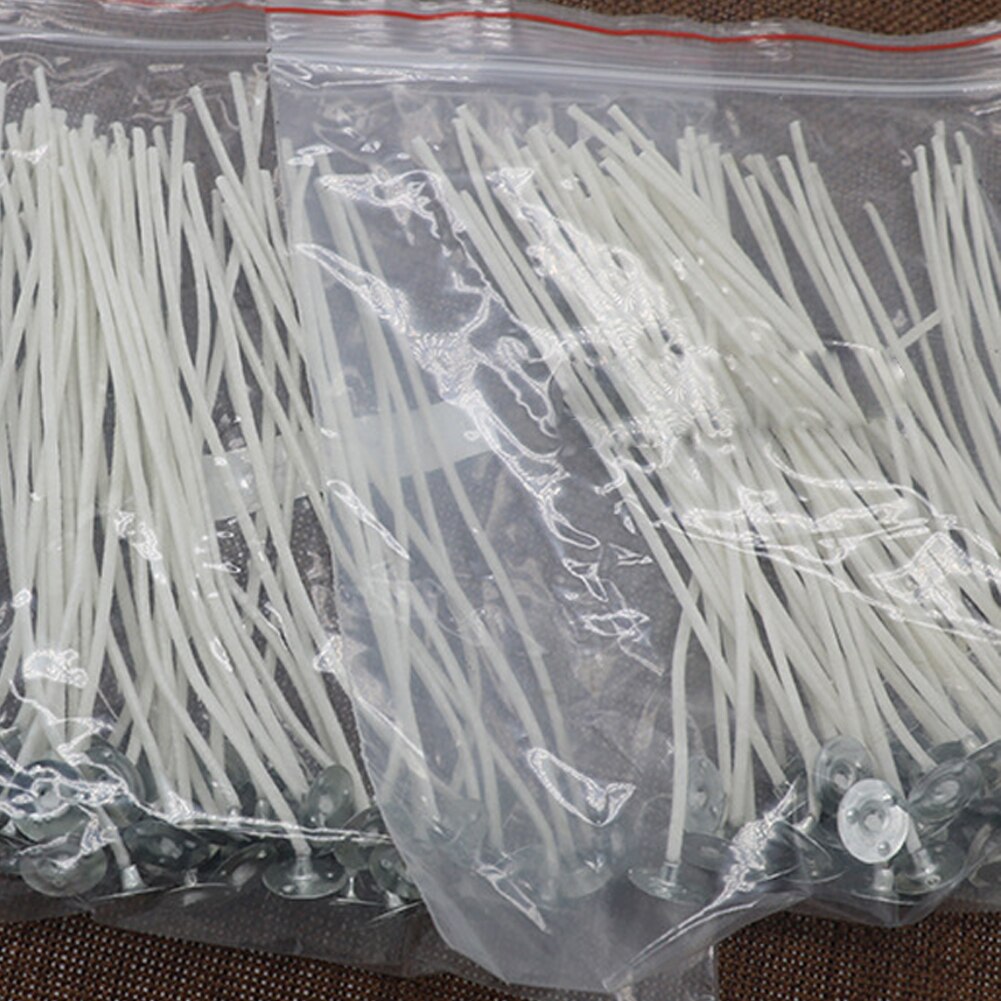 Cotton Wick Candle Wicks Cotton Core Waxed Wick With Sustainer Candle 12cm/pc