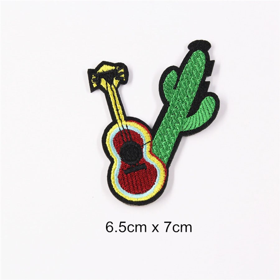 Fint tyg broderat kaktus patch keps klistermärken väska sy strykjärn på applikationer gör det själv kläder sömnad klädtillbehör  bu148