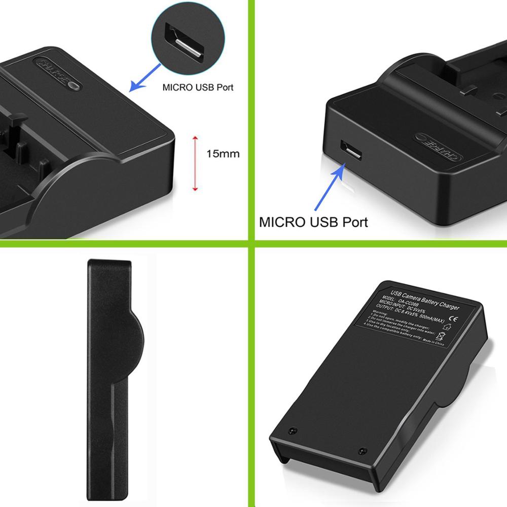 thumbnail image 2 of BP-DC3 Battery + AC Charger Kit For Leica DIGILUX 1, 2, 3 – 1700mAh Li-Ion 2 of 6