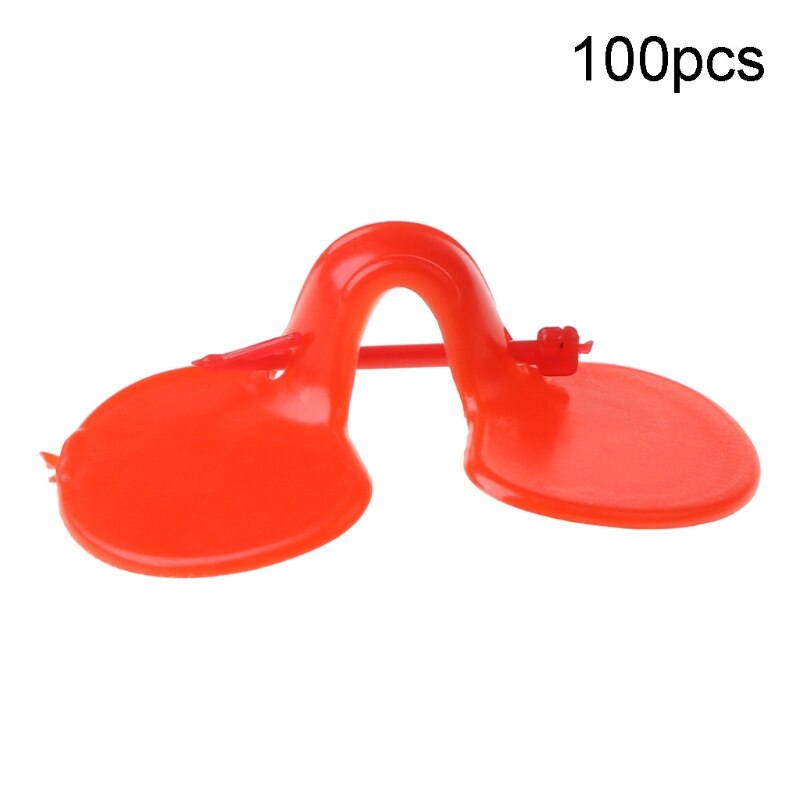 100 stuks kippenbrillen voor vee, anti-pikbrillen voor pluimvee: Default Title