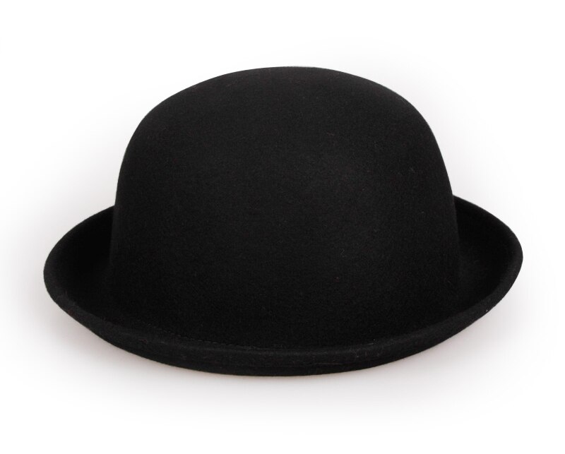 Moda W Stylu klasyczny Wełna modny Kobiety Laides Mistdawn Cloche melonik derby Kapelusze czapka kostium impreza Pokaż Czapki: czarny