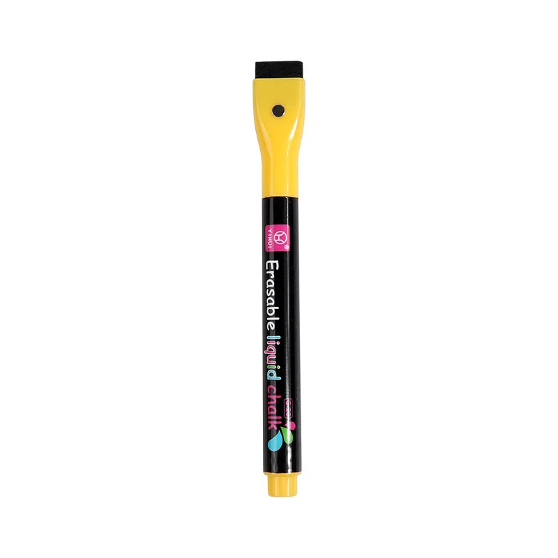 4/8 farbige magnetische, trocken abwischbare Marker, löschbare Whiteboard-Marker mit Radiergummi, LED-fluoreszierender Stift für Glas-Flüssigkreide: Mehrfach