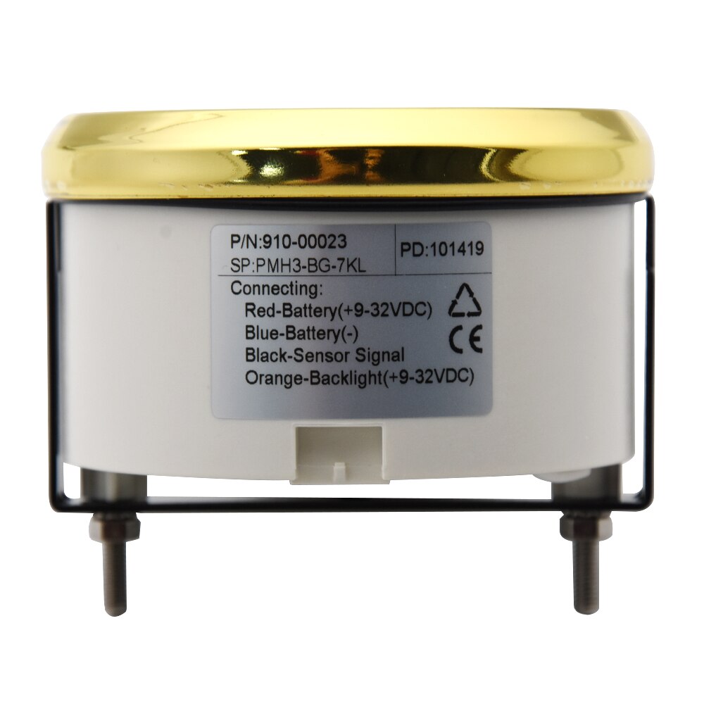 7000Rpm Tacho Gauge M18 / M16 Auto Boot Toerenteller Sensor 85Mm Toerenteller Met Urenteller Truck Auto Boot Diesel motor Goud