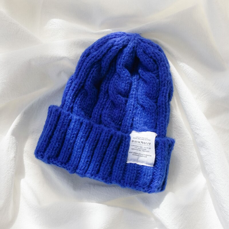 Warm Cashmere Knitted Beanies for Women Winter Hat Soft Cap Brand Ladies Wool Beanie Slouchy Gorras Cotton Hats: F