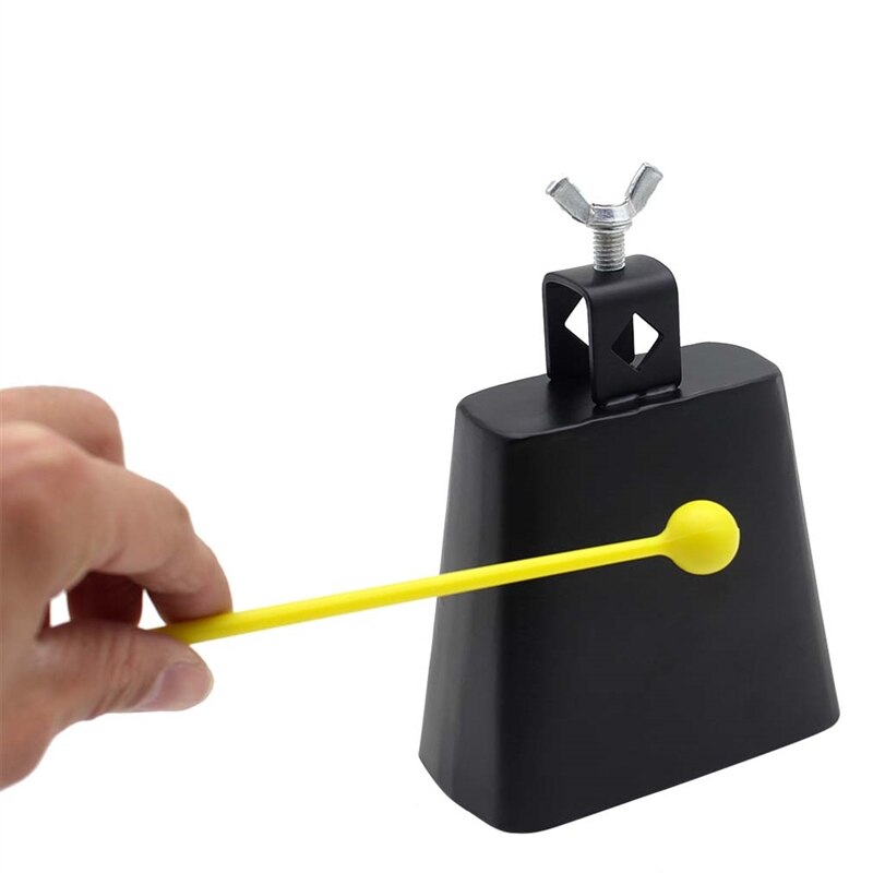 Percussion Instrument Knocking Black No-hole Metal Cowbell Drum Knocking Kit Part... – Vicedeal