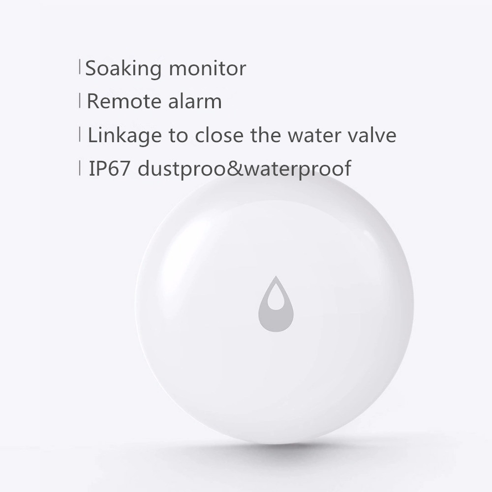 Aqara vandføler alarm vandtæt fugtighed lækage neddypning nedsænkende sensor fjernalarm sikkerhed app til xiaomi smarte hjemmekit