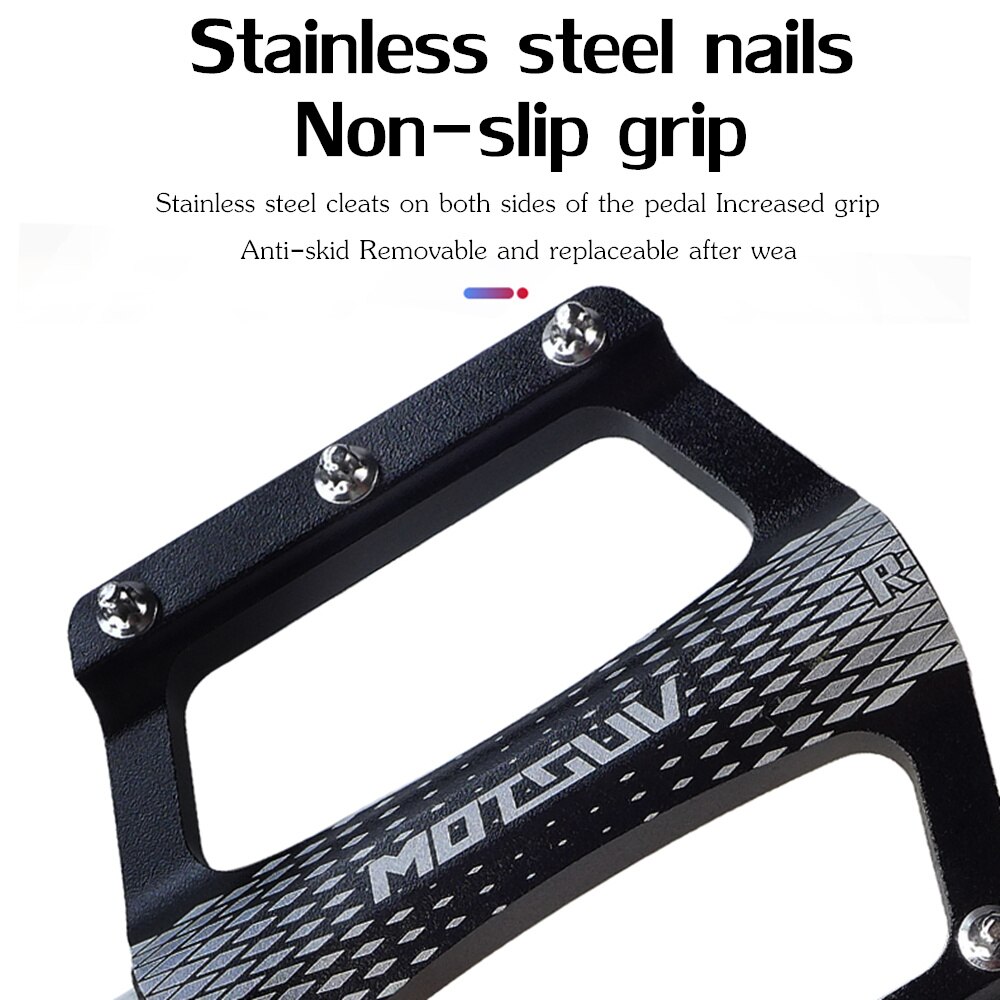 Motsuv sykkelpedaler ultralette aluminiumslegering fargerik hule anti-skli ud lager mtb sykkel tilbehør mtb fot peilin pedaler