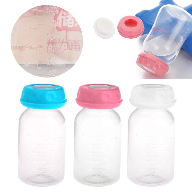 Bébé 125ML lait maternel biberons Collection stockage cou large stockage bouteille