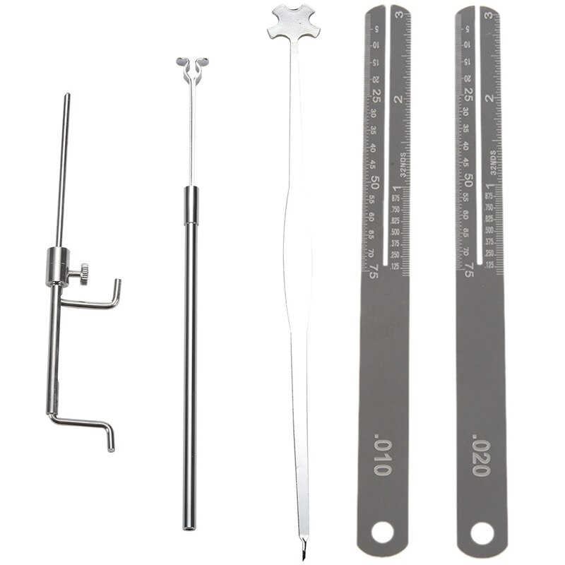 Gitaar Fret Puller Fretboard Reparatie Tool Met Viool Luthier Gereedschappen Sound Post Gauge Measurer Retriever Clip Set: Default Title