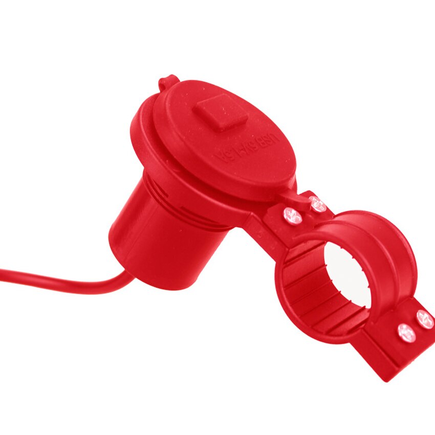 Waterproof USB Motorcycle Mobile Phone Power Supply Charger Port Socket 12V Black Motorcycle Accessories