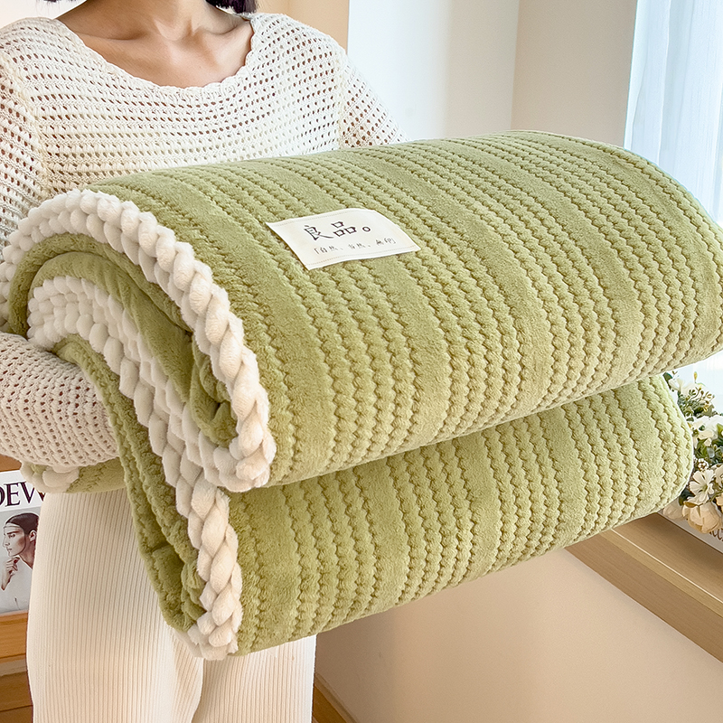Gooi deken voor bank Winterdeken King Size Home Warm geruit dekbed Sprei Beddengoed Laken: Queen / Paars