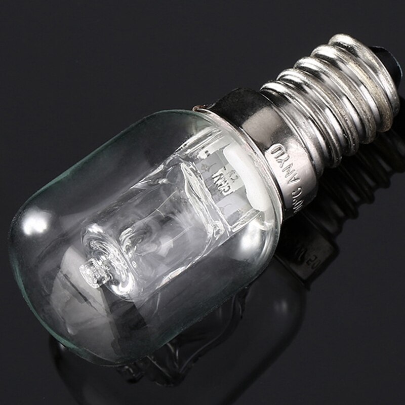 E14 High Temperature Bulb 500 Degrees 25W Halogen Bubble Oven Bulb E14 250V 25W Quartz Bulb