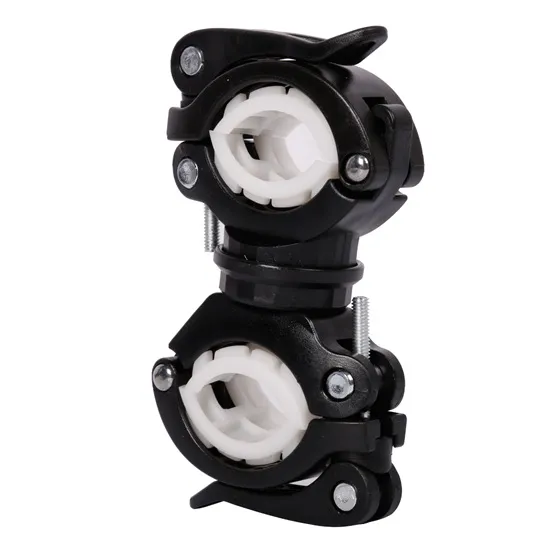 WEST BIKING-Support de lampe de vélo rotatif multifonctionnel et résistant à 360 degrés, accessoires de cyclisme: WHITE