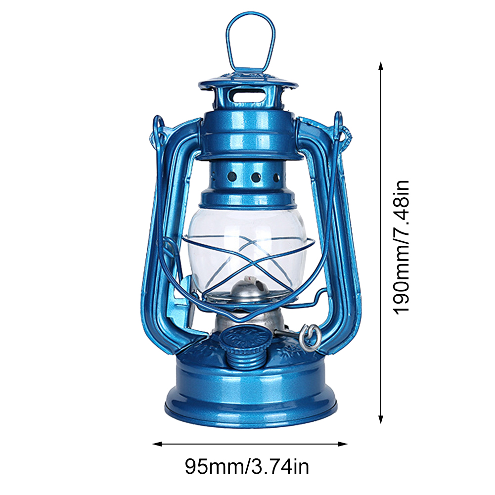 Vintage Kerosene Lantern Hurricane Lantern Metal Kerosene Lantern urricane Table Lamps with Handle for Camping Home Patio Lamp: green