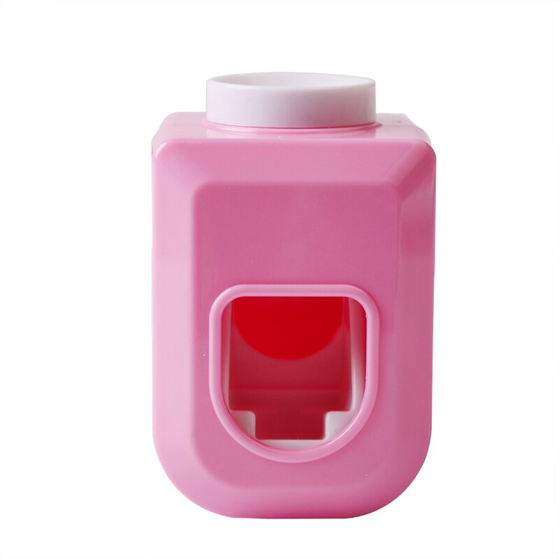 1Pc Automatic Toothpaste Dispenser Household Toothbrush Holder Toothpaste Squeezer Wall Mount Stand Rack Bathroom Accessories: pink6