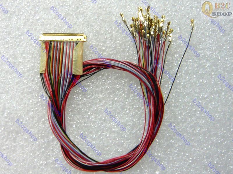 Volledige draad I-PEX 20453-20455 40Pin LVDS EDP LED Kabel DIY 0.5mm Pitch Voor LCD scherm kit
