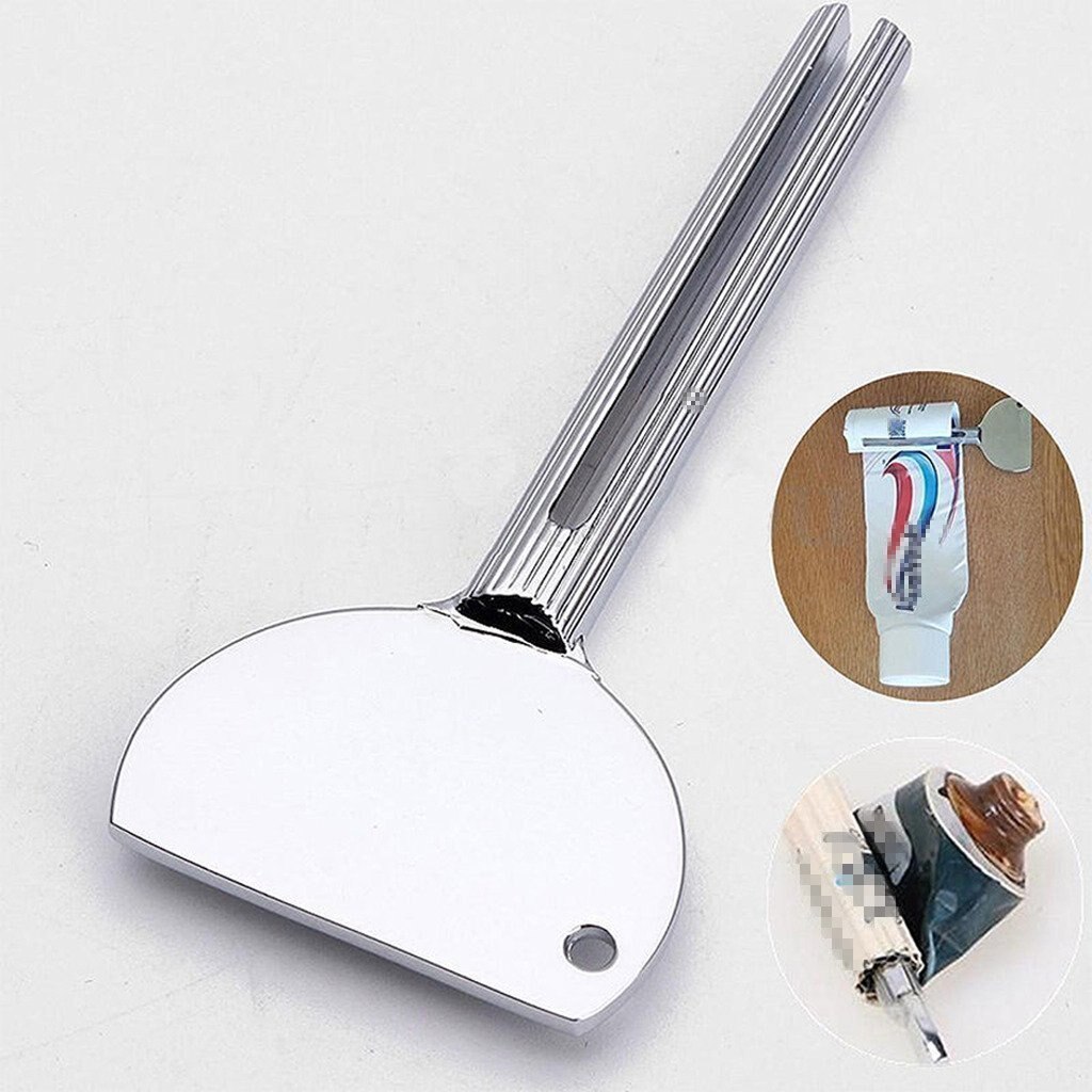 Stainless Steel Metal Tube Toothpaste Squeezer Tube Bathroom Hair Dye Cosmetic Paint Squeezer Dispenser For Washroom
