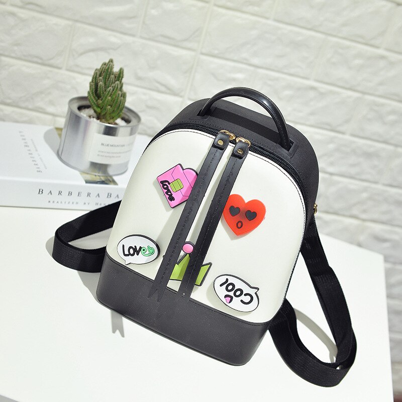 Schooltas voor meisjes jelly strandtas mochila escolar menina mochila infantil rugzakken voor adolescente meisjes bolsa feminina: Zwart 2