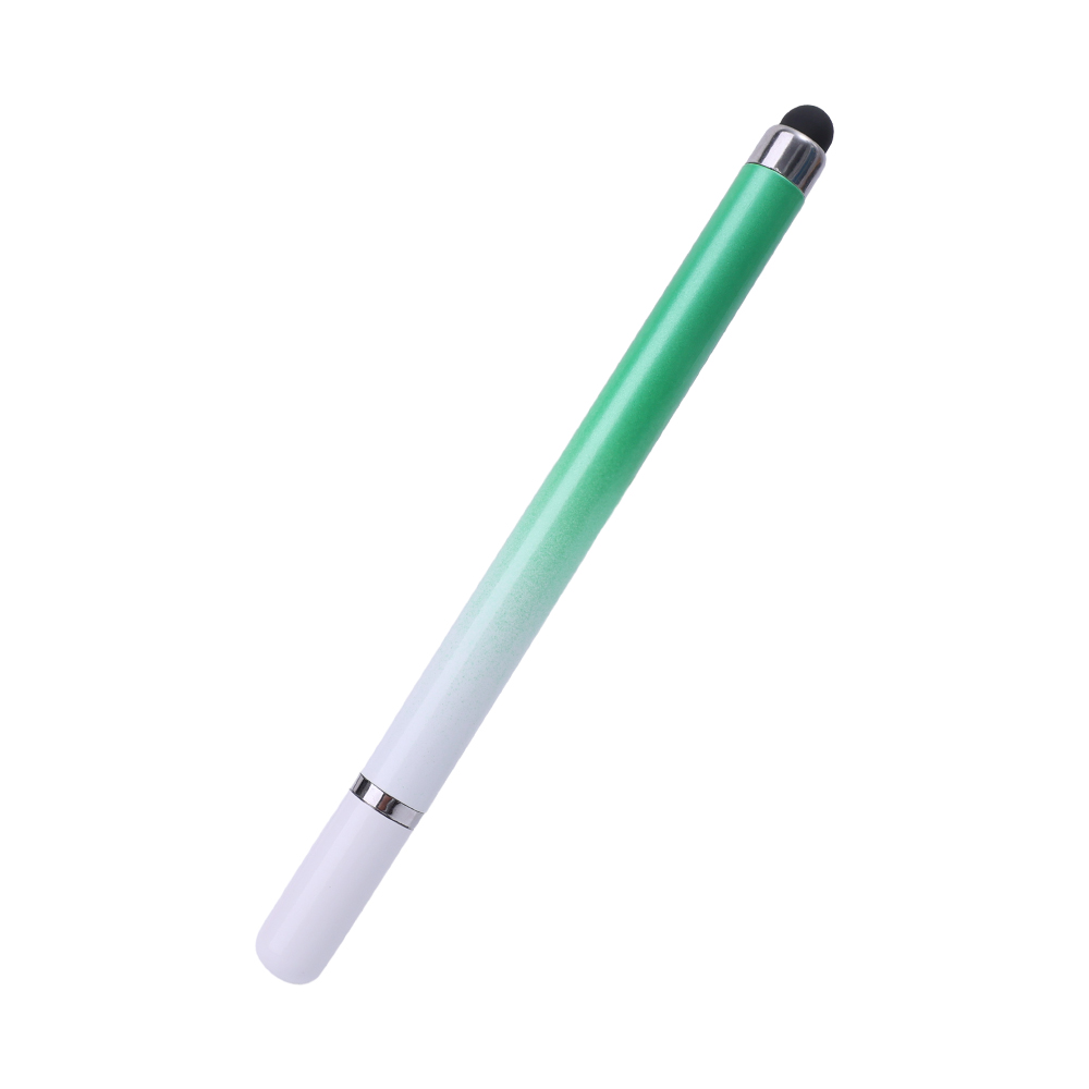 Lápiz óptico Universal 2 en 1 para tableta, lápiz capacitivo de dibujo para teléfono móvil, IPad, teléfono móvil, tableta, lápiz táctil capacitivo: BLANCO