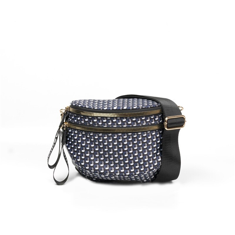 Vento Marea Crossbody Tassen Voor Vrouwen Brede Band Borst Tas Over De Schouder Stijlvolle Vrouwelijke Zwarte Messenger Purse & handtassen: BLUE