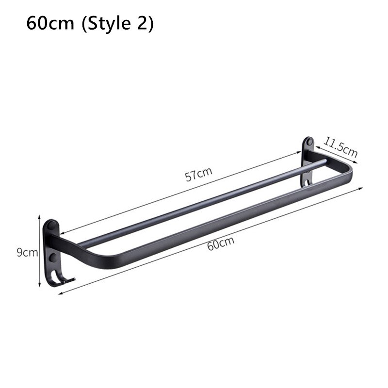 schlagen-freies Handtuch Gestell Zauberstab Waschlappen Lagerung Halfter Badezimmer Zubehör Wc Veranstalter: 60cm (Stil 2)