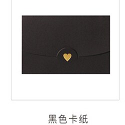 Mini enveloppe vintage et vierge avec perles colorées pour mariage, 40 pièces, invitation, amour, papier, enveloppe dorée de 11 couleurs: XiaoHeiSe