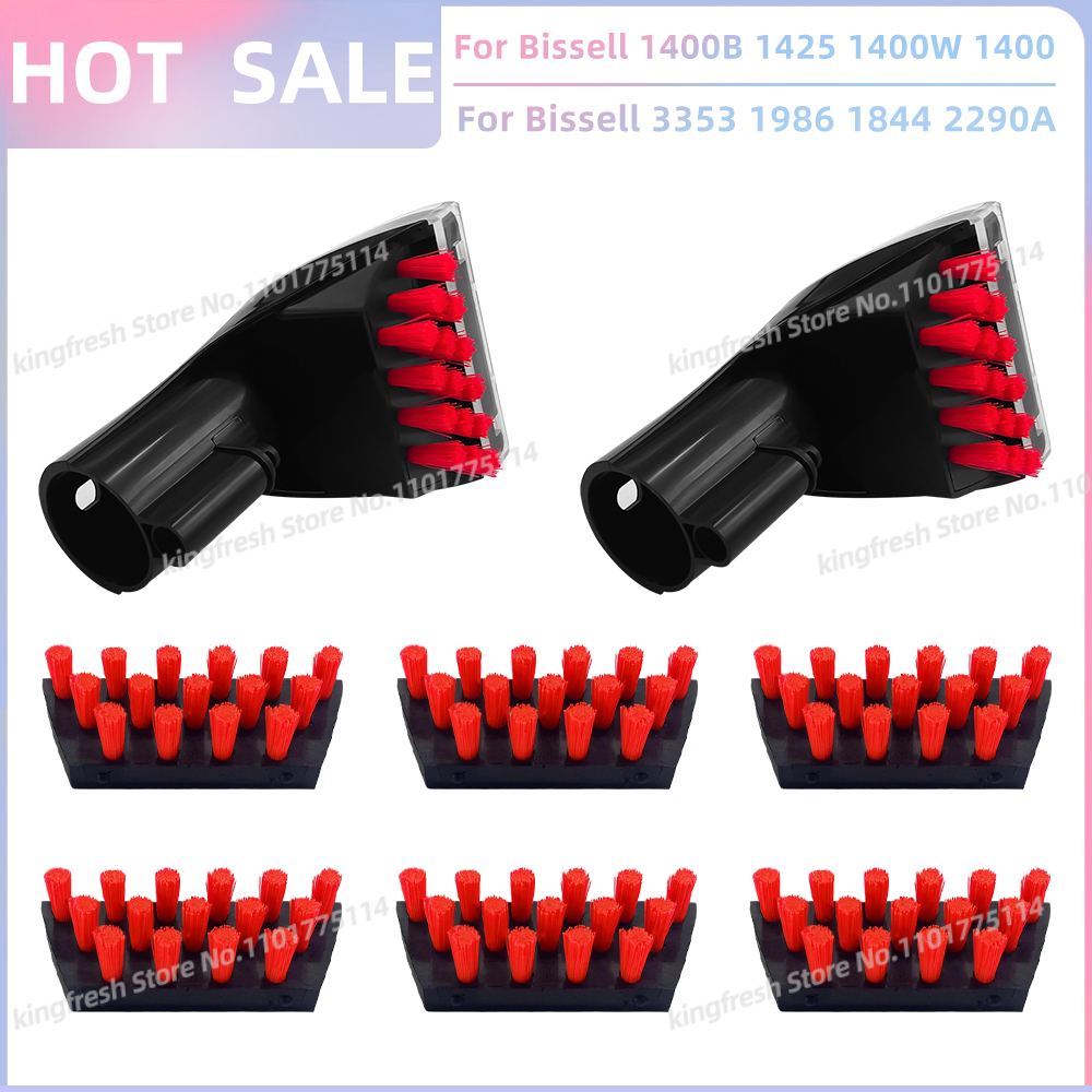 Fit For Bissell Little Green 1400B 1425 1400W 1400 1844 2290A 1425 1986 2458 3194 3353 3588F Series Replacement Brushes: Dark Grey