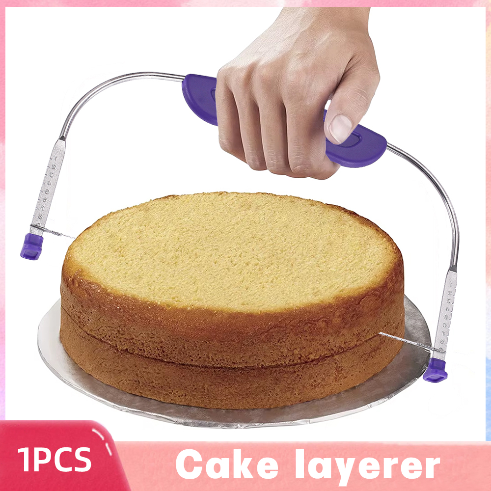 Adjustable Stainless Steel Cake Slicer Kitchen Accessories Single Line Cake Layerer Bakeware Bread Slicer Pastry Cutting Tools