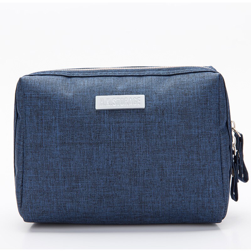 Paquete de viaje impermeable de gran capacidad de múltiples colores Youda para cosméticos, bolsas de almacenamiento, bolso de maquillaje femenino de: Dark Blue