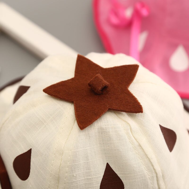 Sombrero bonito para bebé, niña, niño, sombrero para el sol, maceta de fresa, sombrero de princesa, sombrero de pescador para primavera y verano