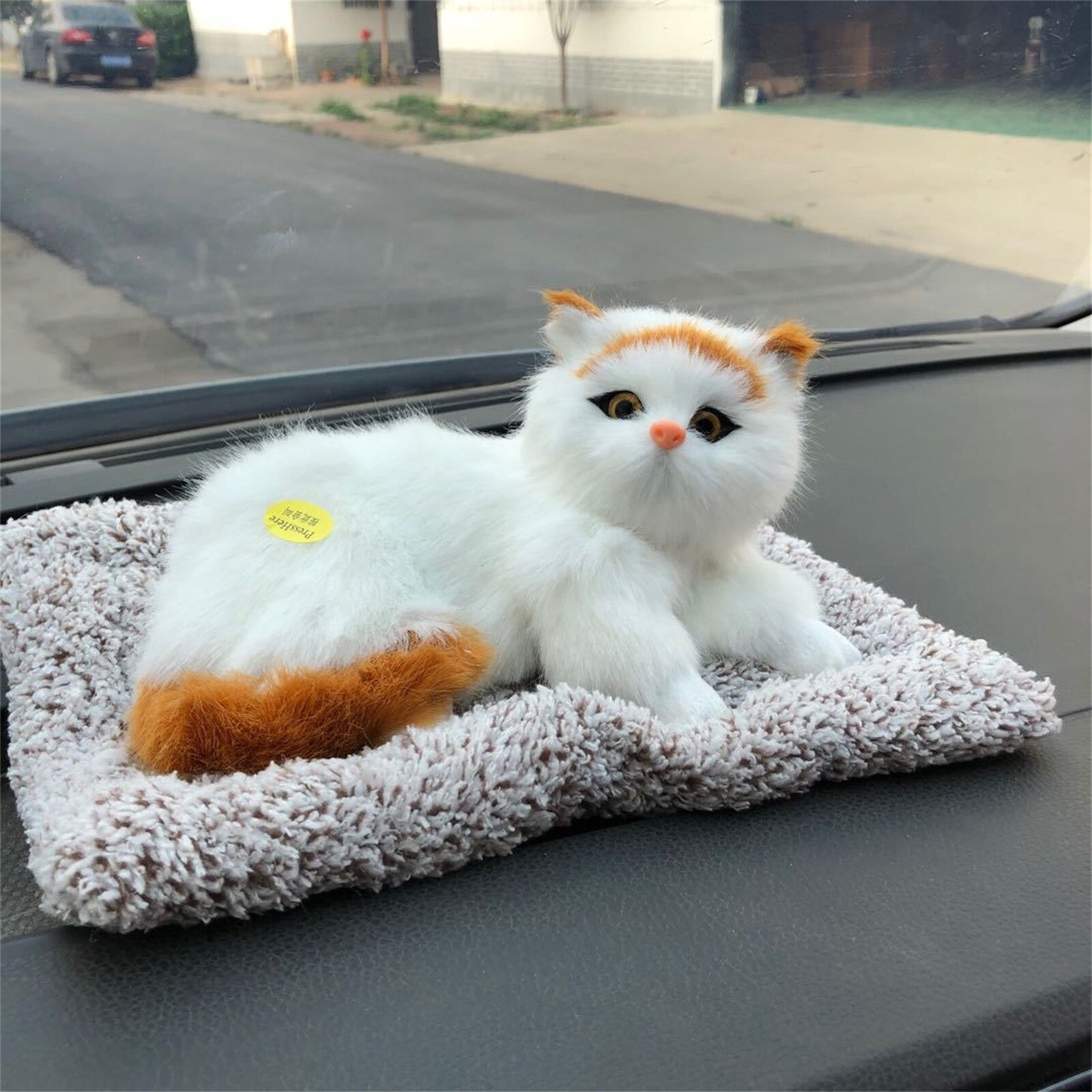 Thuis Auto Luchtzuiverende Pop Simulatie Slapen Kat Actieve Kool Pop Bamboe Houtskool Geur Eliminator Luchtzuiverende Pop: C