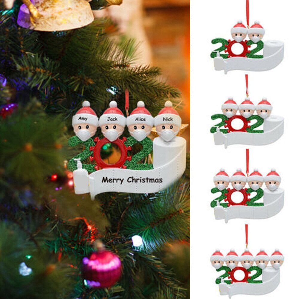 Sødt legetøj julepynt gør det selv navn velsignelser pvc maske snemand juletræ hængende vedhæng sødt julepynt børn