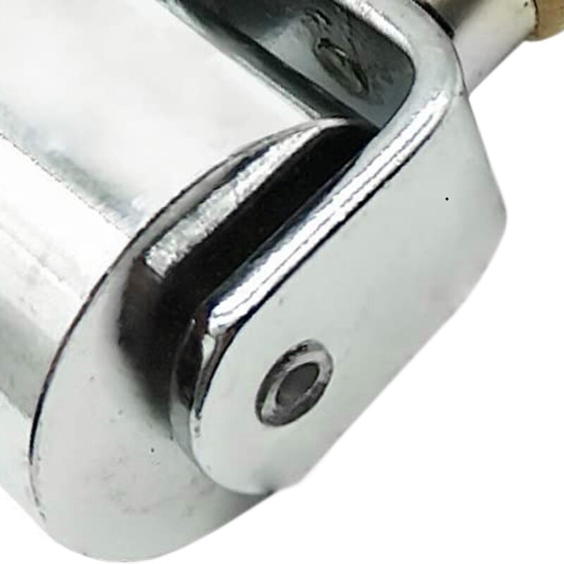 Leather Roller Platen Tool - 100mm Edge Creaser & Glue Smoother With Wooden Handle For Craft DIY