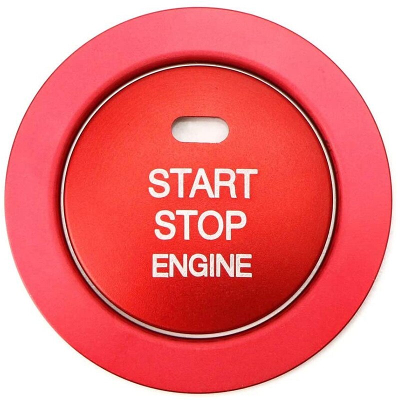 Keyless Engine Push Start Button With/Surrounding Ring Trim Compatible Compatible for Subaru