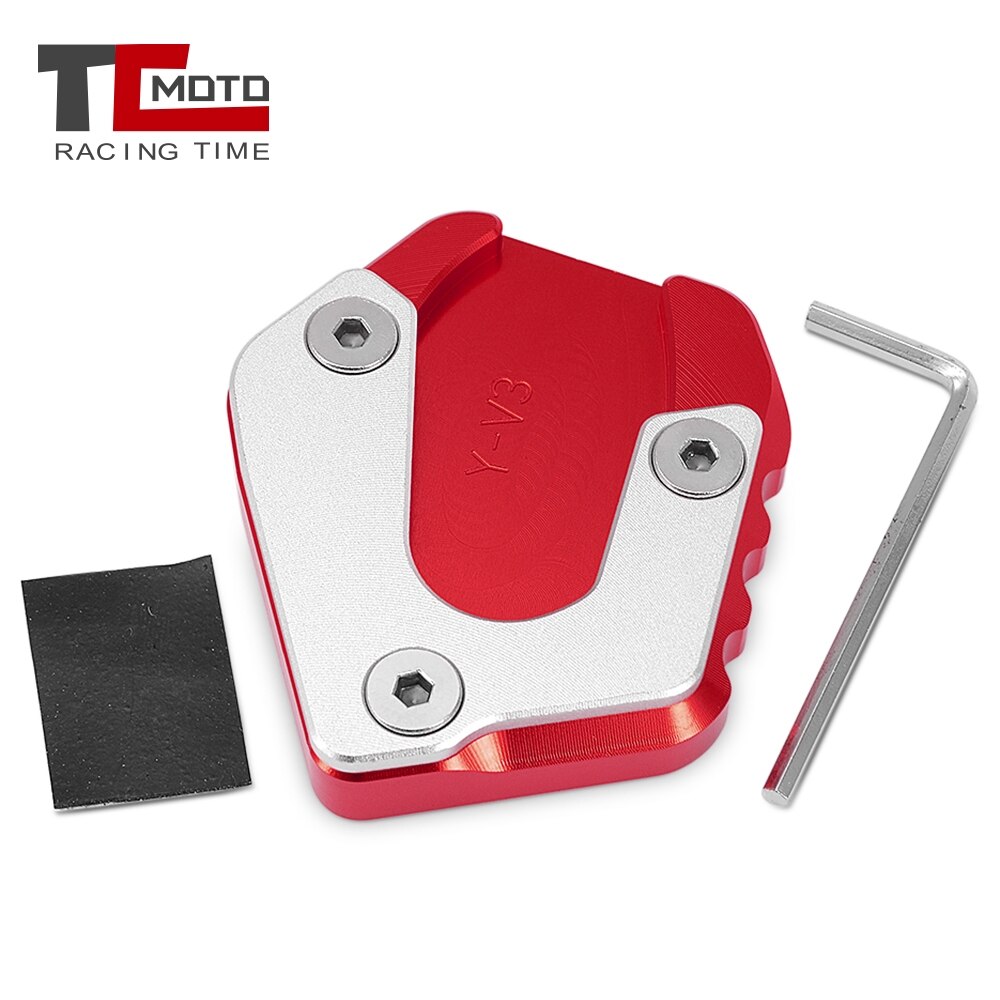 Motorfiets Side Stand Pad Plaat Kickstand Vergroter Ondersteuning Uitbreiding Voor Yamaha Yzf R15 V3 Yzf R15 V3