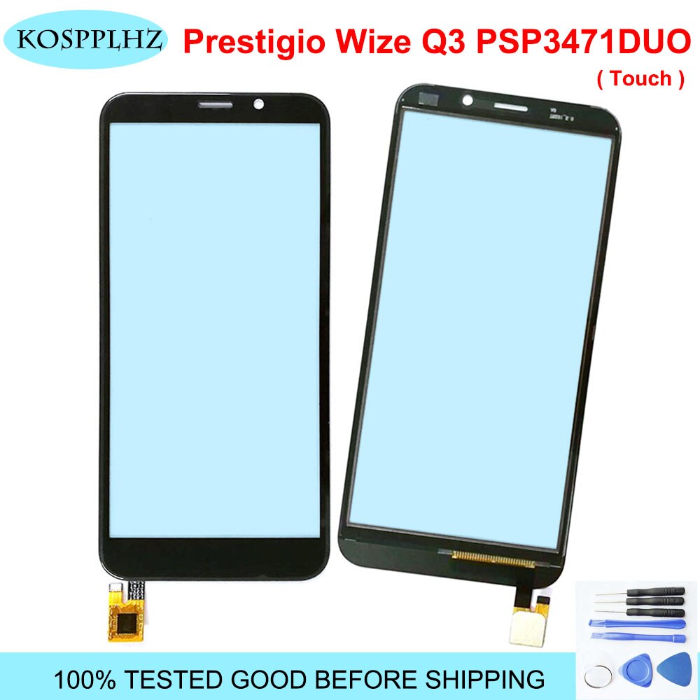Capteur d'écran tactile pour prestigio wize Q3 psp3471duo psp 3471 duo psp3471 pièces de réparation de panneau d'écran tactile (pas d'affichage LCD)