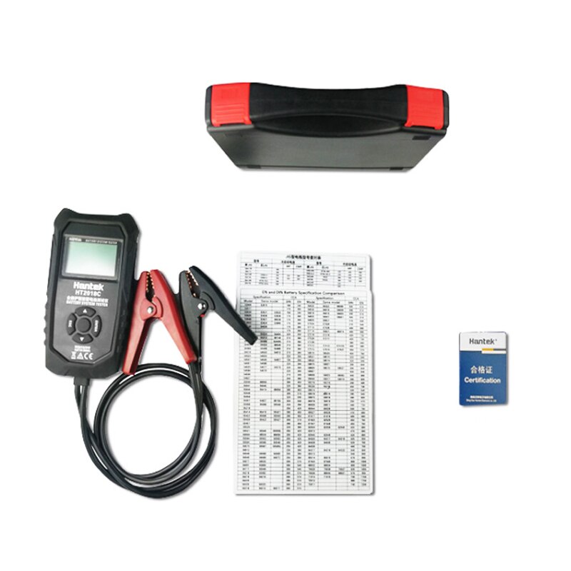 Hantek-testador de bateria ht2018b/c, suporte para teste de bateria de carro, 6v/12v/24v, ferramenta de diagnóstico com chumbo-ácido