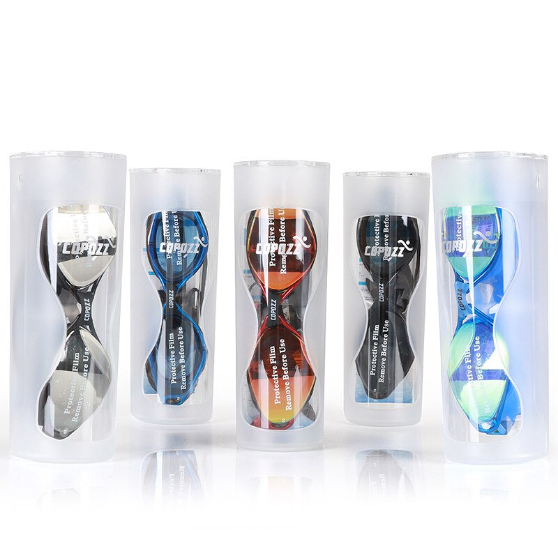 Copozz Professionele Zwembril Anti-Fog Uv Verstelbare Plating Waterdichte Siliconen Bril Voor Mannen Vrouwen Adult Eyewear