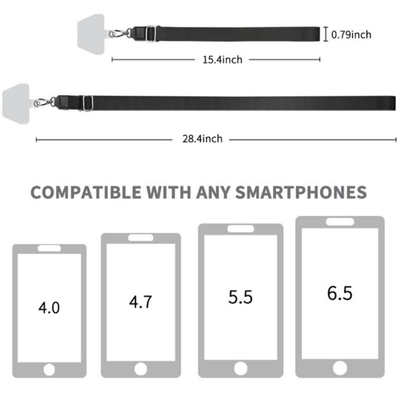 Nuovo cordino per telefono cordino per collo corda per Badge cordino di sicurezza per telefono staccabile regolabile per chiavi supporto per accessori per tutti i telefoni
