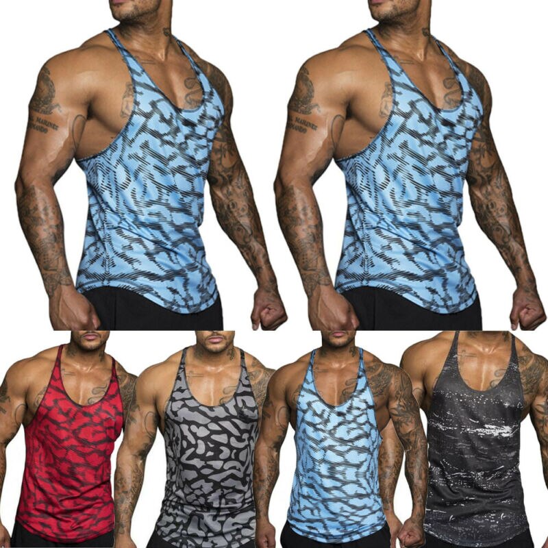 Løbekompressions-tanktops til mænd ærmeløse fitness-vest til mænd sport træningsvest mænd jogging toppe muskel undertrøje top