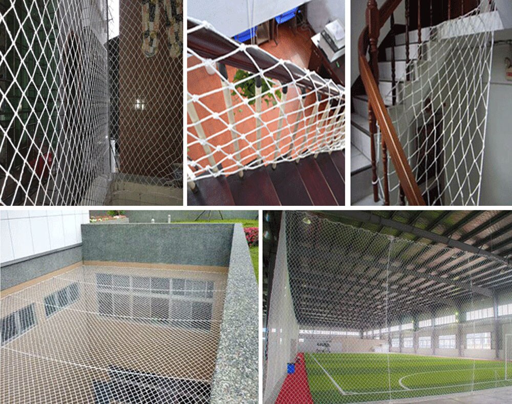 Kraftig polyester plante espalier netting 10 x 10cm firkantet blødt net havearbejde plantning espalier netninger safte beskyttelsesnet
