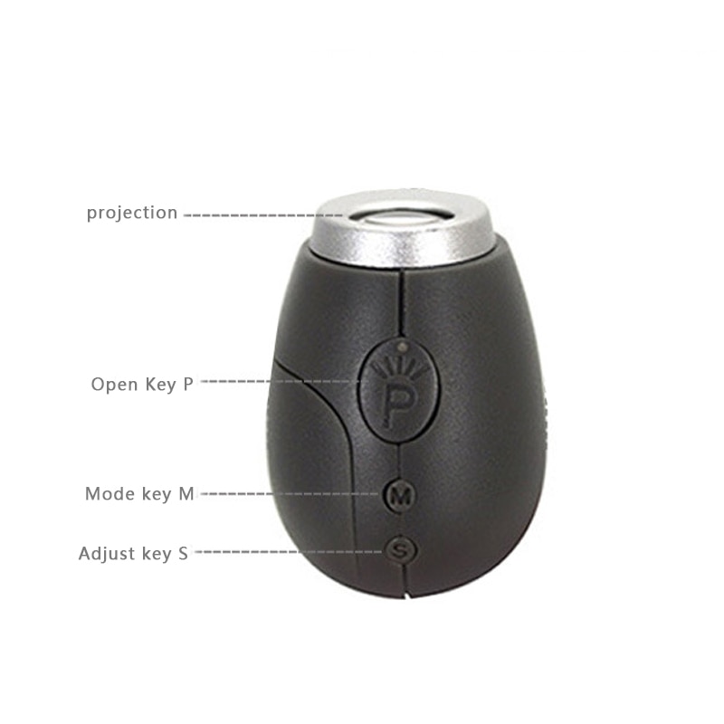 Digital Time Projection Mini LED Wall Ceiling Clock Projector Time Display Magic Night Light Electronic Clock Key Chain Decor