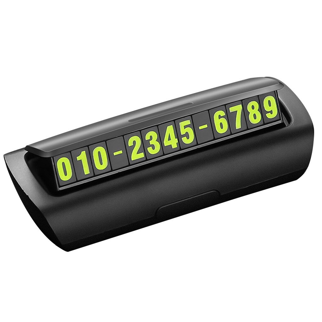 Auto Parkeerkaart Lichtgevende Telefoonnummer Plaat Stickers Nachtlampje Tijdelijke Auto Park Stop In Auto-Styling Auto Accessoires