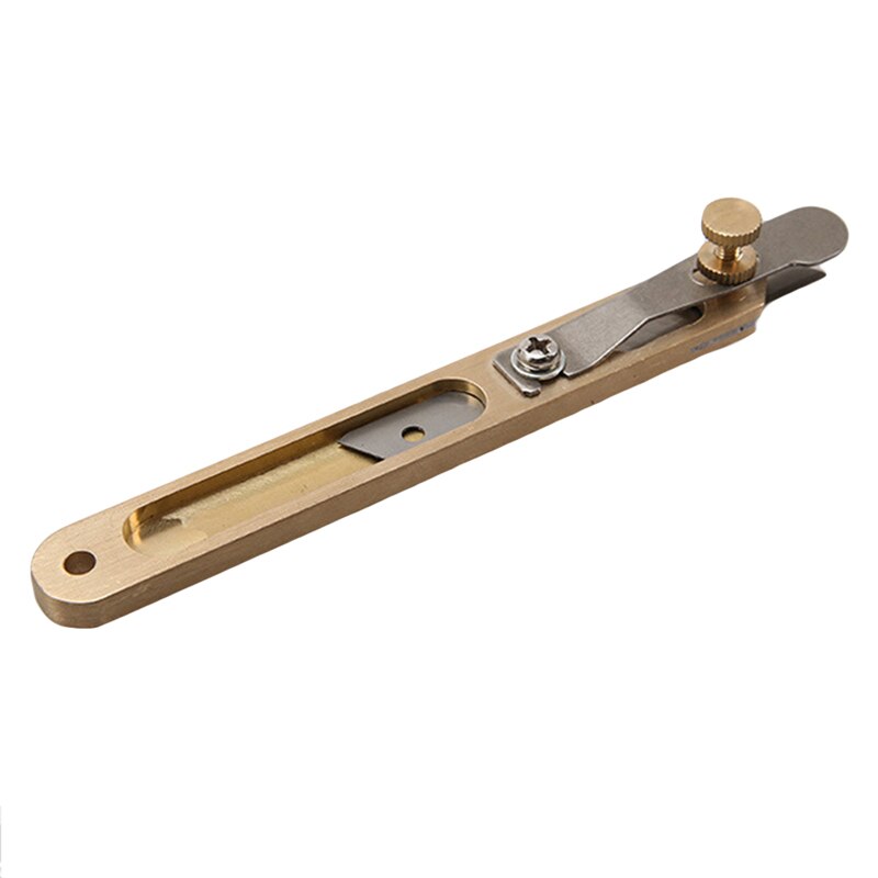 1pc Durable Leather Craft Tools DIY Incision Cutter Brass/steel Trimming Tool With Blade For Making Wallet Craftwork