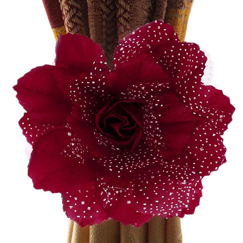 1pc Peony Flower Curtain Strap Curtain Tie Backs Home Decoration