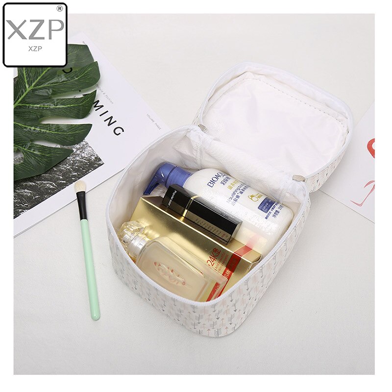 Xzp bolsa necessaire para cosméticos, organizador para plantas tropicais, de viagem, para higiene pessoal, bolsa grande, à prova d'água