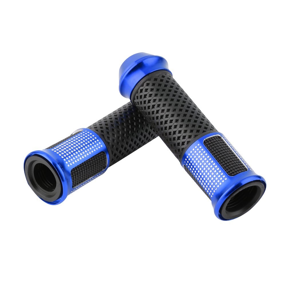 2x Motorcycle Handle Bar Sport Metalen Rubber Gel Hand Grips Vervanging