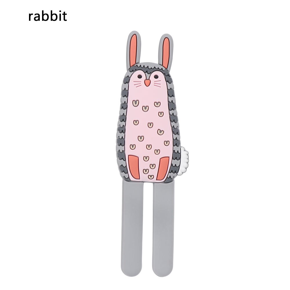 Verwijderbare Leuke Cartoon Vorm Koelkast Sticker Magneten Magnetische Sleutelhouder Dier Been Haken Decoratieve Haak: rabbit