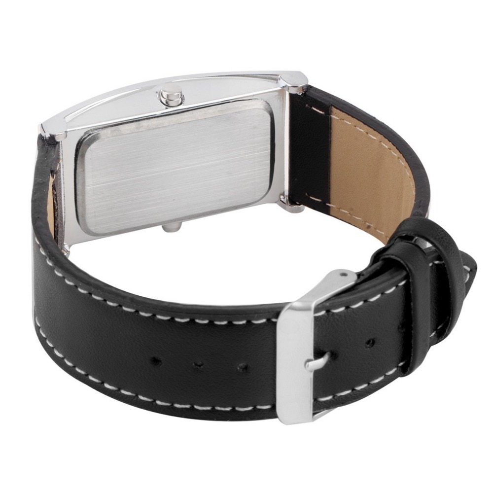 Relógio digital com mostrador ponte, relógio digital de moda casual e com led, para homens e mulheres, relógios de couro, casal, relógio de pulso eletrônico, unissex